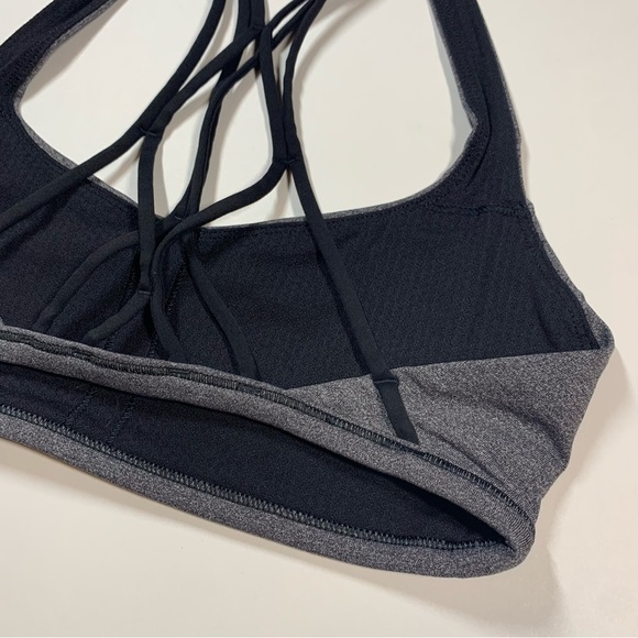 Size 4 Lululemon grey strappy back sports bra - Picture 12 of 14
